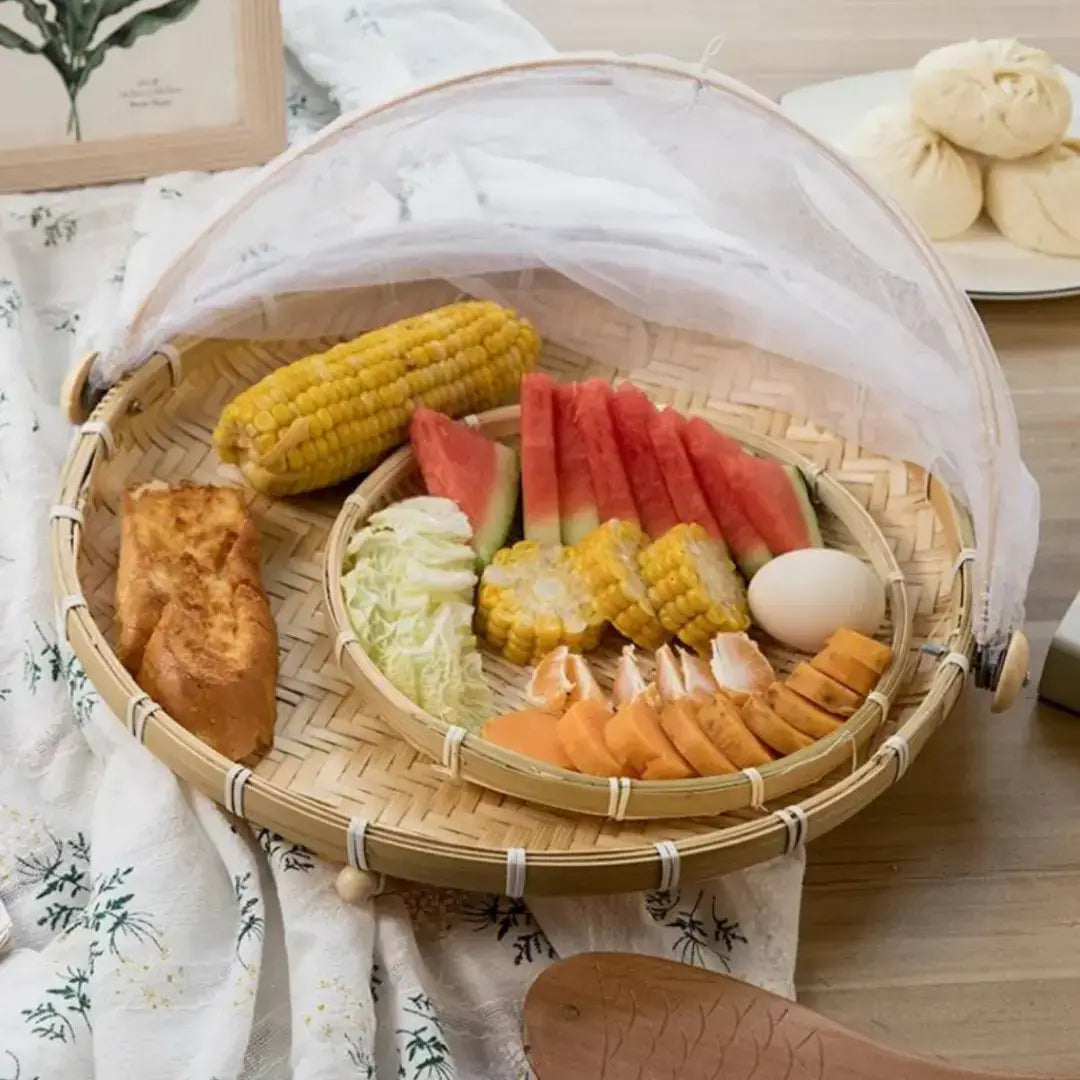 Cesto Porta Pães de Bambu