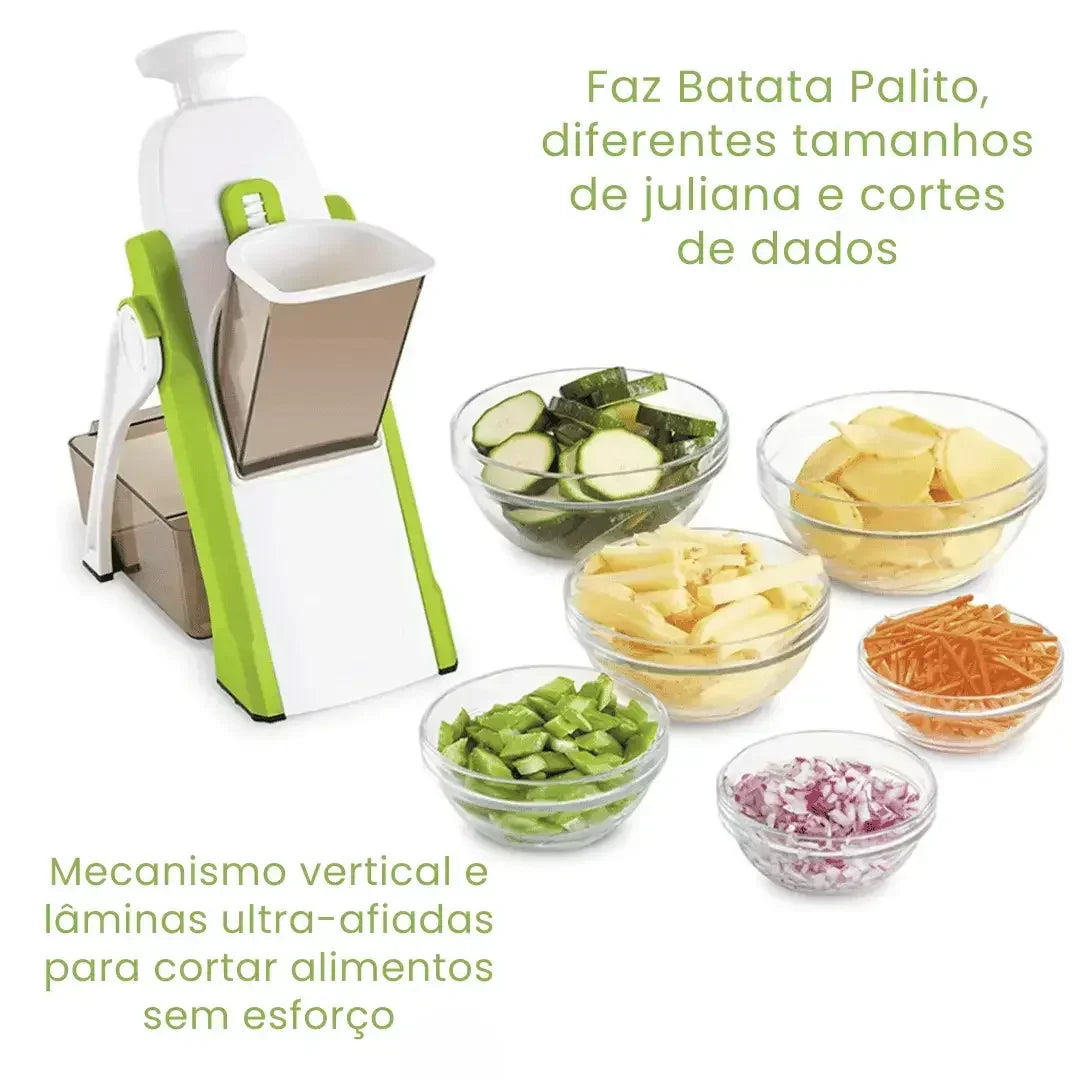 Cortador Mandoline Multifuncional 5 Funções