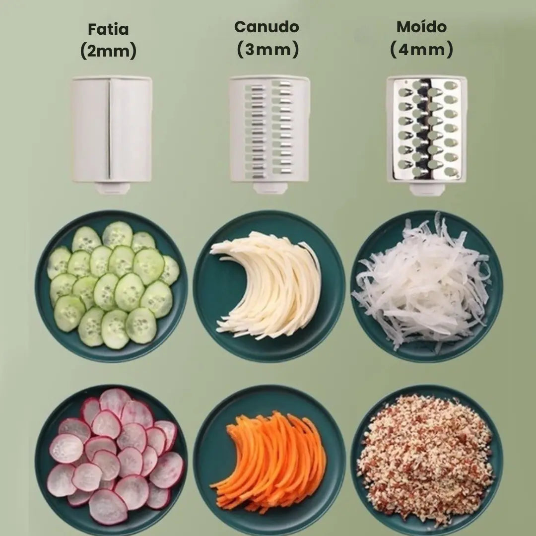 Cortador de Legumes Multifuncional 3 em 1