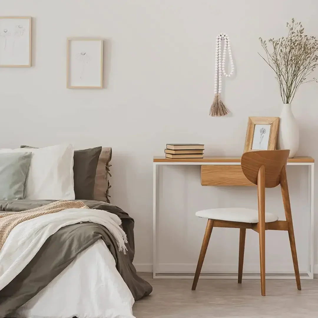 Pingente de Madeira Natural com Guirlanda de Juta