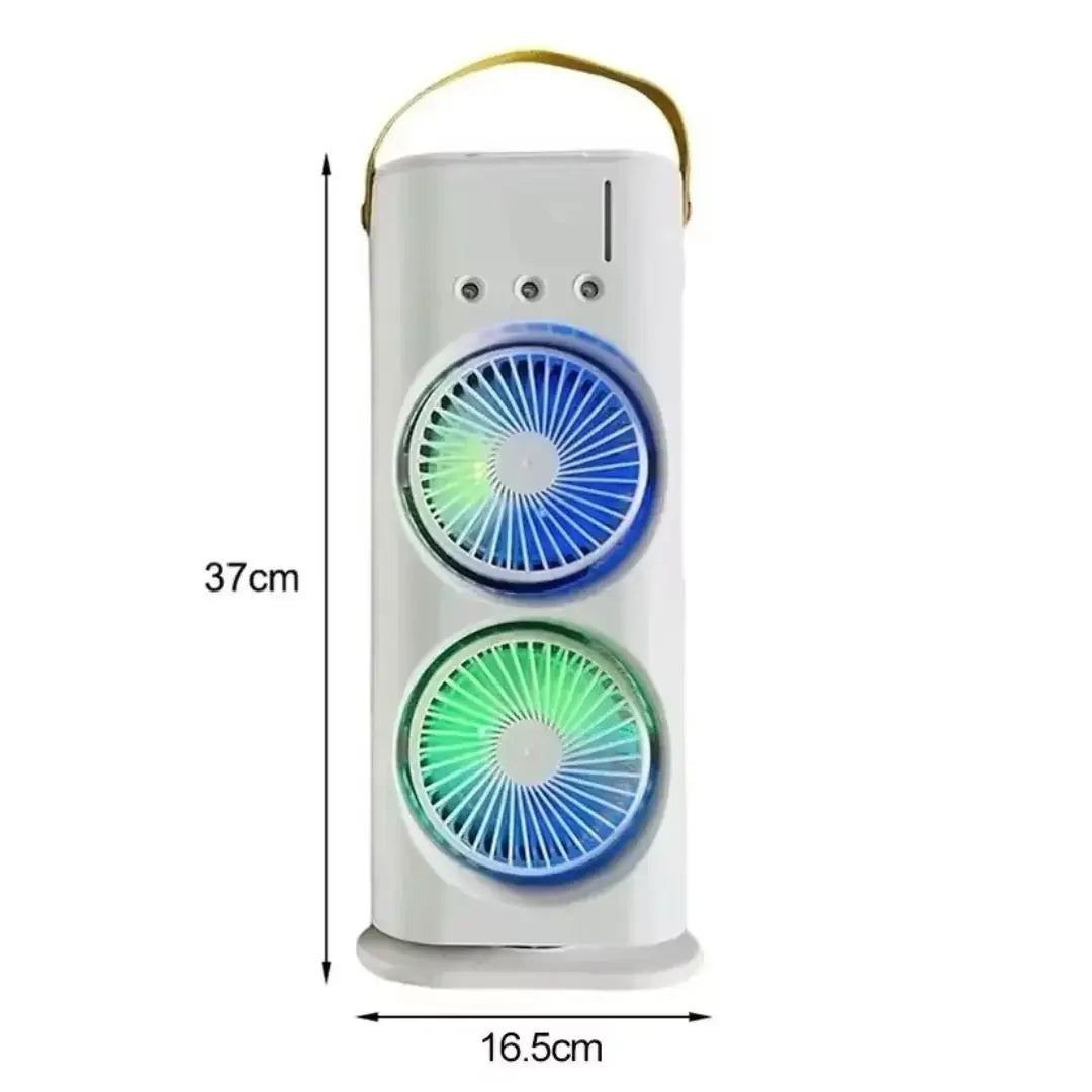 Umidificador Climatizador Portátil com Led 3 em 1