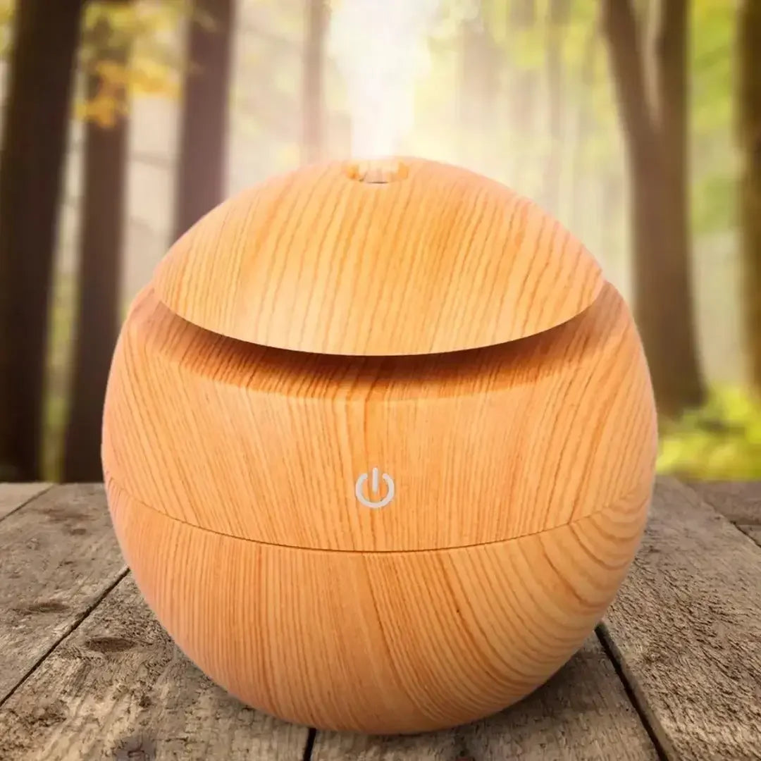 Umidificador Ultrassônico Madeira USB