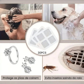 Protetor de Ralo Descartável Adesivo Kit