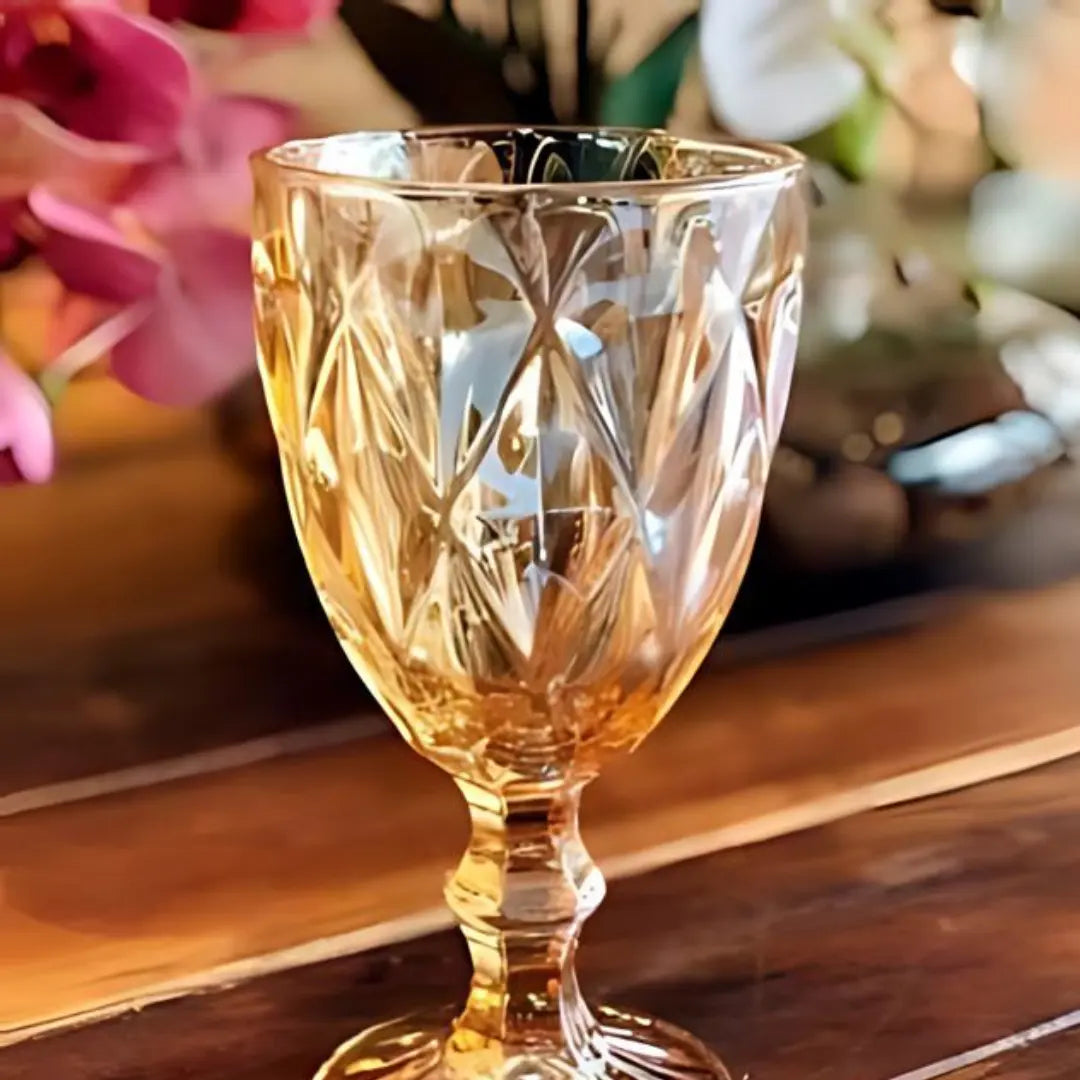 Jogo de Taças Diamond 6 peças Ãmbar