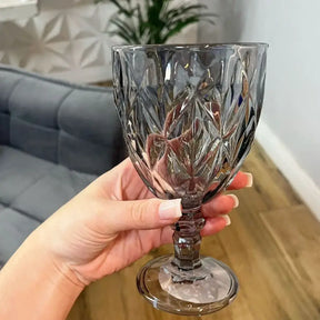 Jogo de Taças Diamond 6 peças Fumê