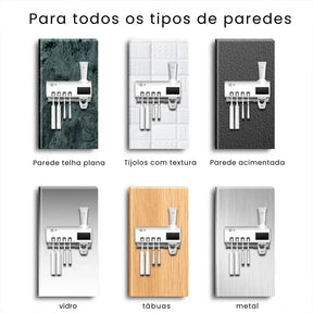 Esterilizador de Escova Dental UV e Dispensador de Pasta