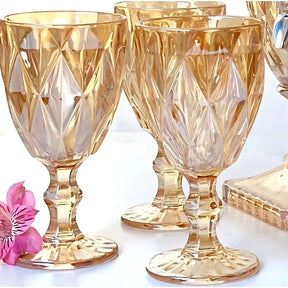 Jogo de Taças Diamond 6 peças Ãmbar