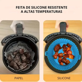 Kit 6 Formas Airfryer Silicone Antiaderente
