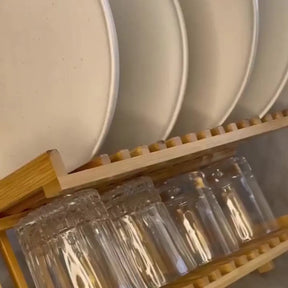 Escorredor de Louças em Bambu Dobrável