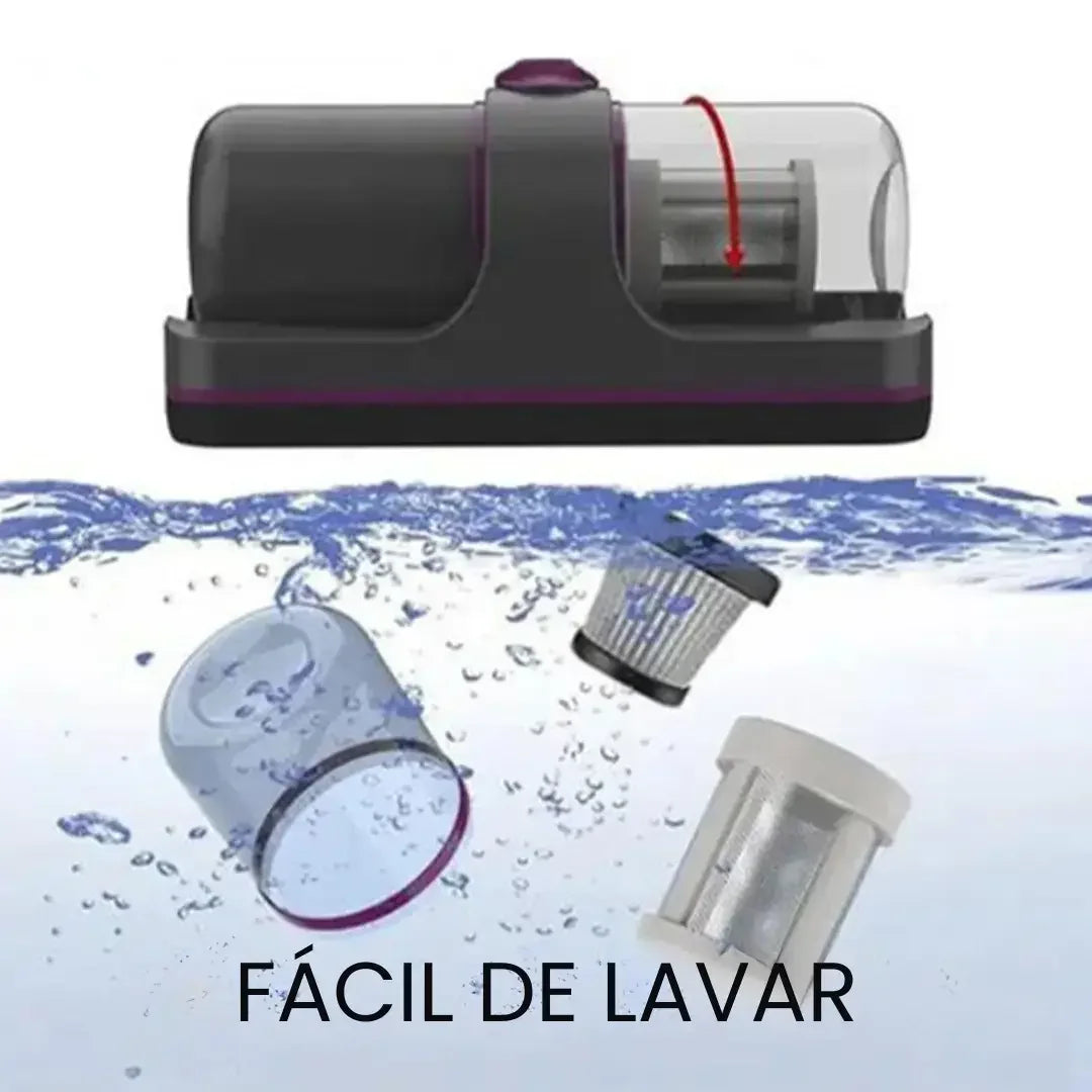 Aspirador Portátil Anti-Ácaro Esterilização UV Sem Fio