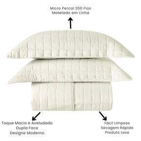 Cobre Leito Classic Micro Percal 300 Fios