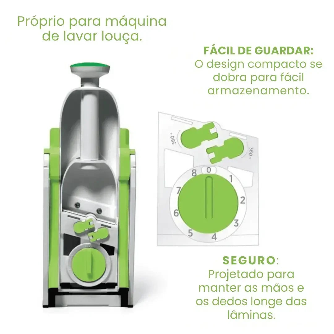 Cortador Mandoline Multifuncional 5 Funções