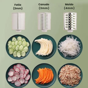 Cortador de Legumes Multifuncional 3 em 1