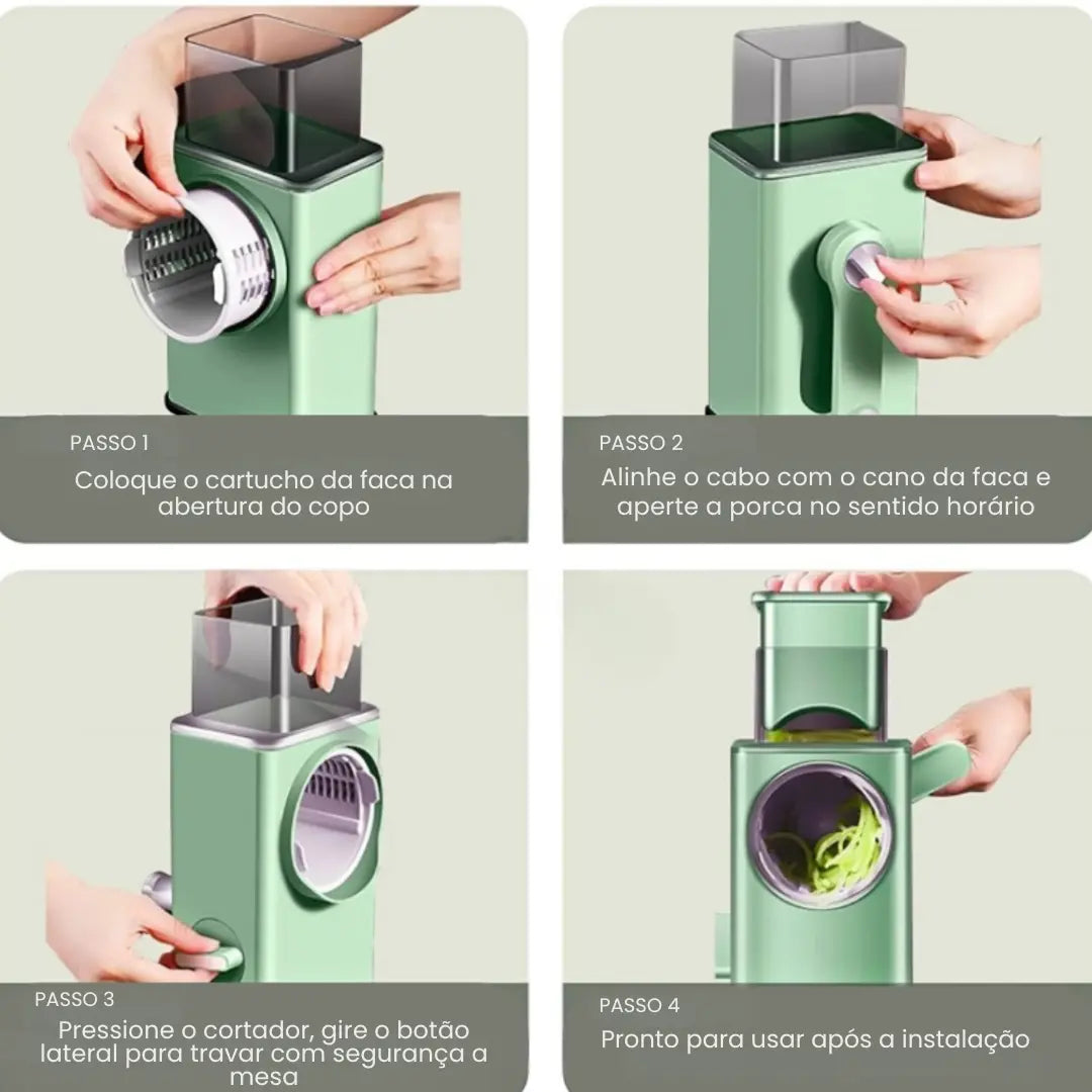 Cortador de Legumes Multifuncional 3 em 1