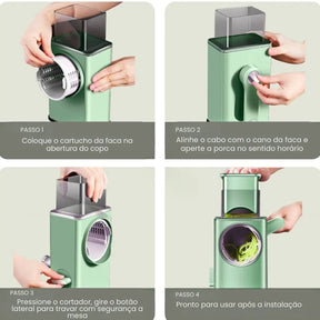 Cortador de Legumes Multifuncional 3 em 1