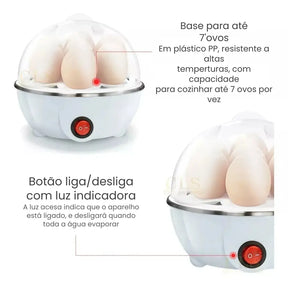 Cozedor Elétrico de Ovos e Legumes Multifuncional