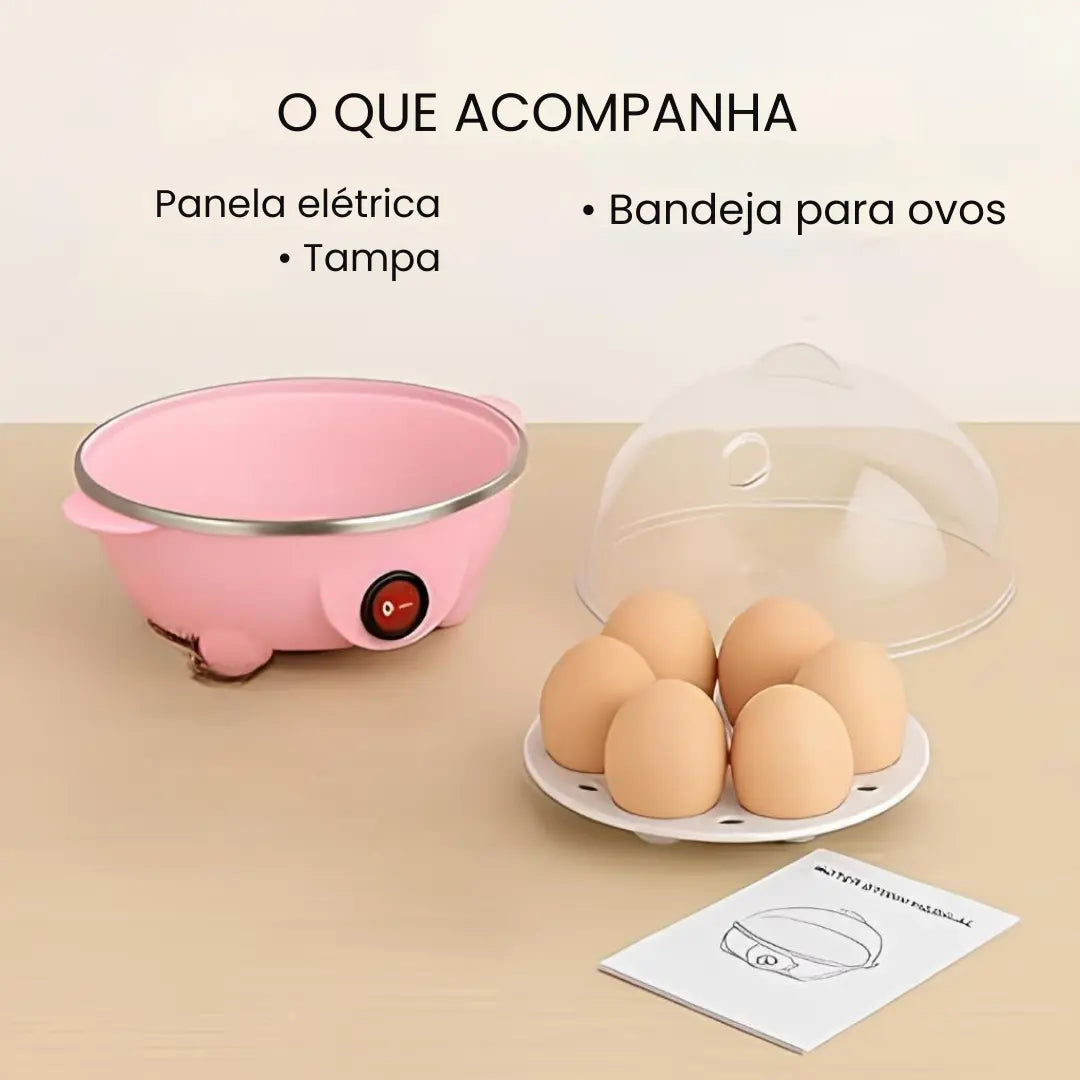 Cozedor Elétrico de Ovos e Legumes Multifuncional