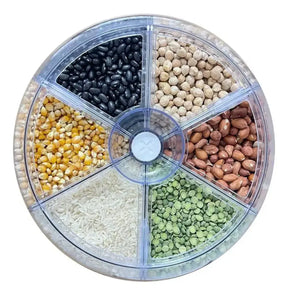 Dispensador Organizador Giratório 360° para Arroz e Grãos