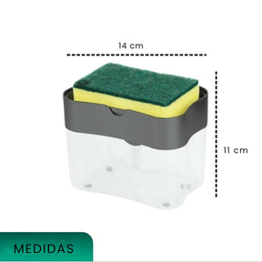 Dispenser Detergente 2 em 1 com Porta Esponja