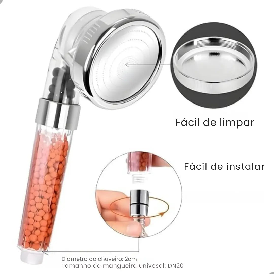 Ducha de Alta Pressão com Filtragem Iônica