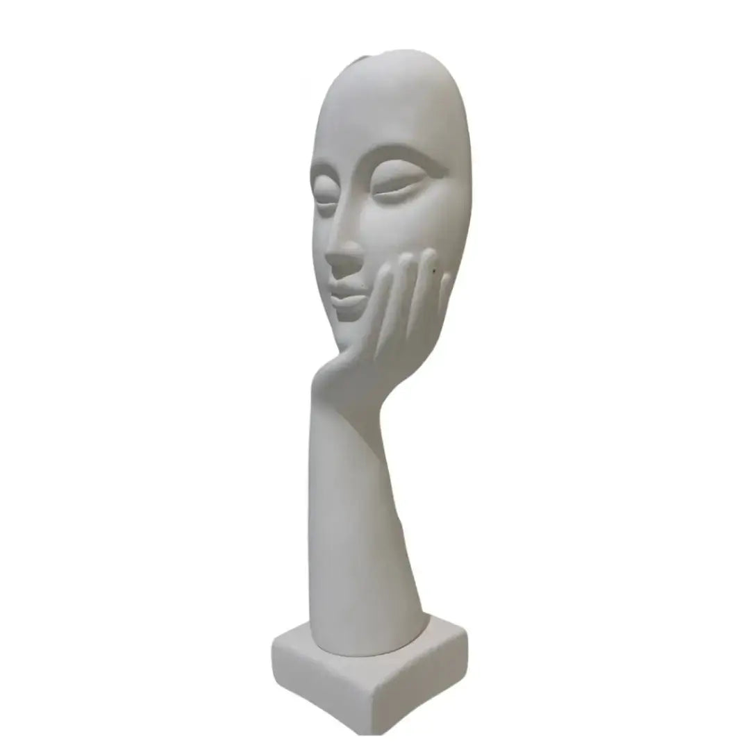 Escultura Decorativa Mão na Face