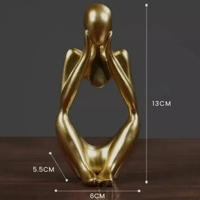 Escultura Trio Decorativo Pensador Abstrato