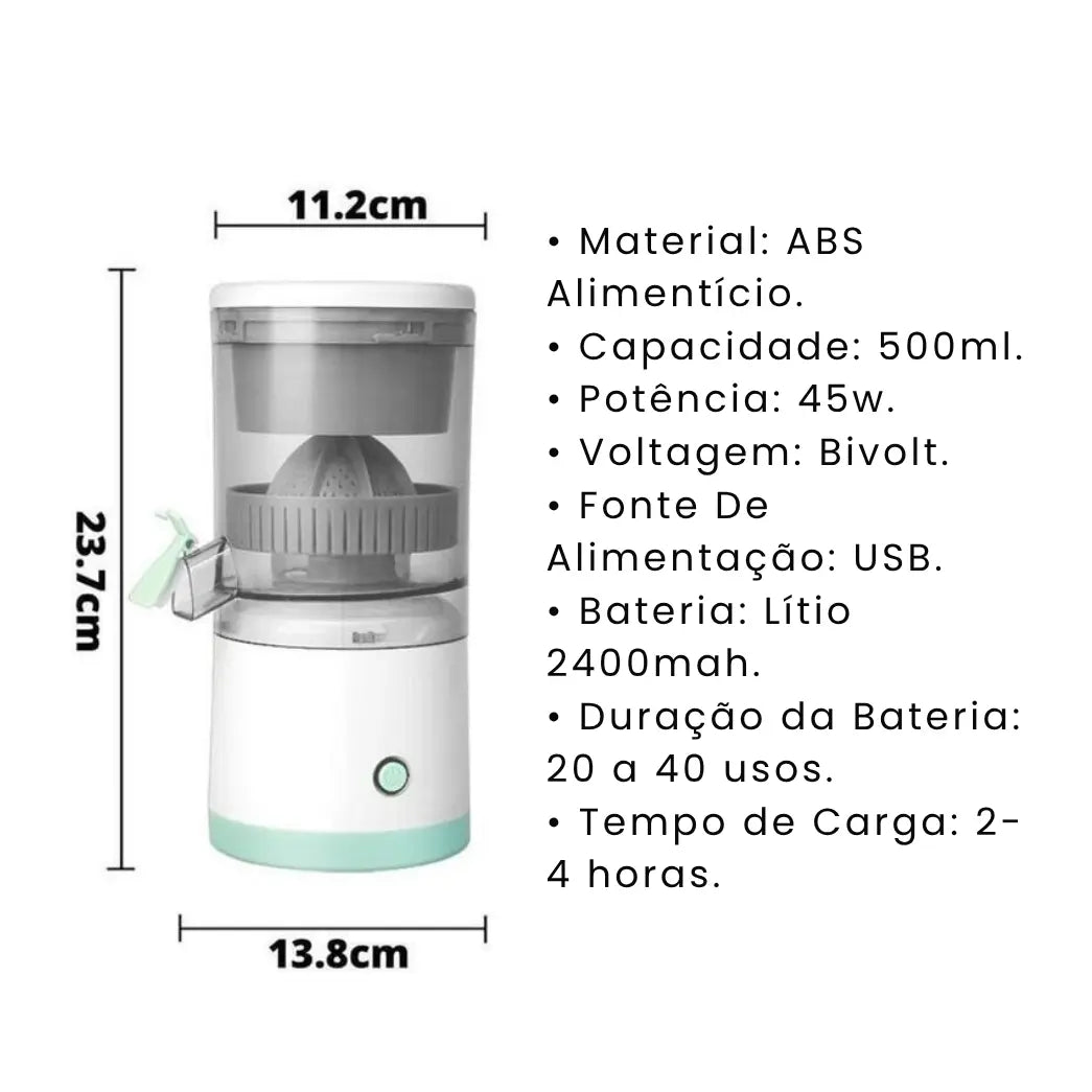 Espremedor de Frutas Elétrico Portátil USB