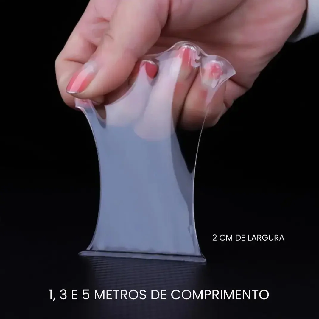 Fita Adesiva Dupla Face Extra Forte Transparente NanoGel