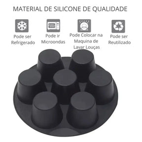 Forma Silicone Air Fryer Cupcake e Bolos Antiaderente