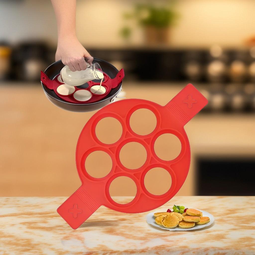 Forma para Panquecas em Silicone Antiaderente - Compre 2 Leve 3