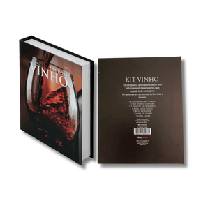 Abridor de Vinhos Kit em Formato de Livro