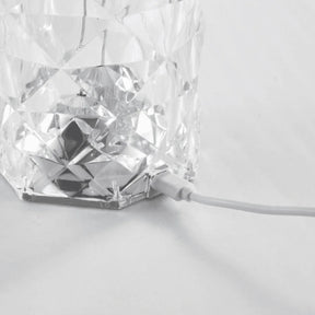 Luminária Cristal de Mesa LED com Controle Remoto