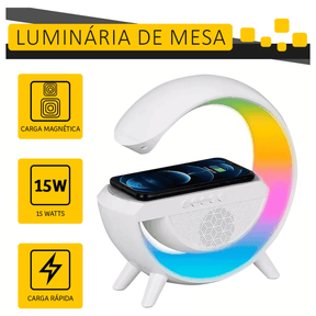 Luminária Com Carregador Multifuncional