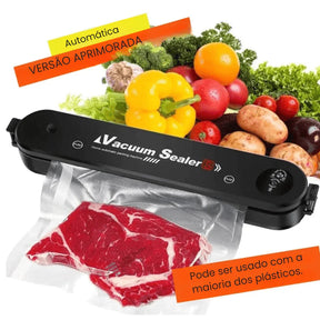 Seladora e Embaladora Automática a Vácuo Portátil + 10 Sacos de Brinde