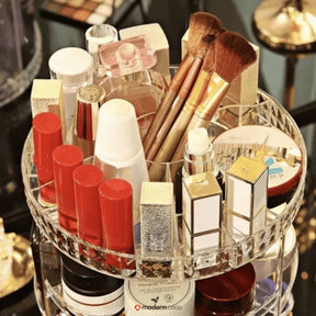 Organizador de Maquiagem Acrílico Giratório 360°