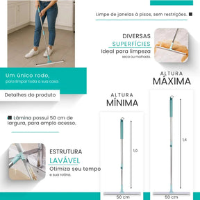 Rodo Mágico Dupla Função - Varre e Elimina Água