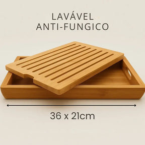 Tábua Migalheira em Bambu 2 em 1
