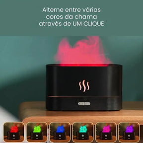 Umidificador Difusor de Aromas Lareira Aromaterapia