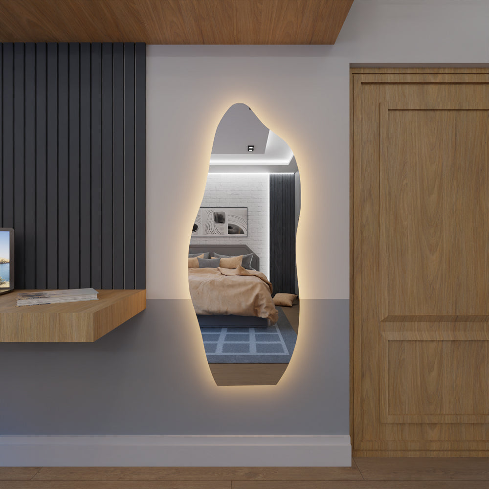 [QUEIMA DE ESTOQUE]- Espelho Orgânico Com Led 170cm x 70cm