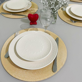 Jogo Americano Souplast Redondo Jantar Mesa Posta