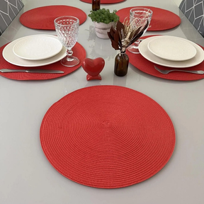 Jogo Americano Souplast Redondo Jantar Mesa Posta